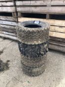 4No 25.00x10.00-12NHS ATV tyres