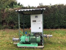 Electric irrigation transfer pump with Unico control panel with auto flow and auto pressure controls