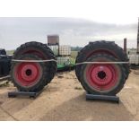 Set Mitas 380/80R38 front and Continental 480/80R50 rear wheels and tyres with Fendt VarioGrip centr