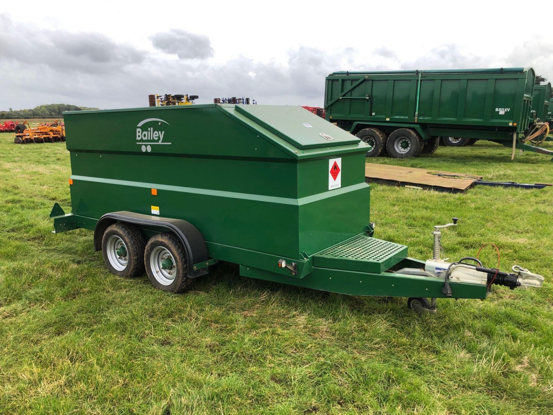 2018 Bailey twin axle diesel bowser with 2,000l diesel tank and 220l AD-Blue tank, 12v pump and flow - Image 16 of 16
