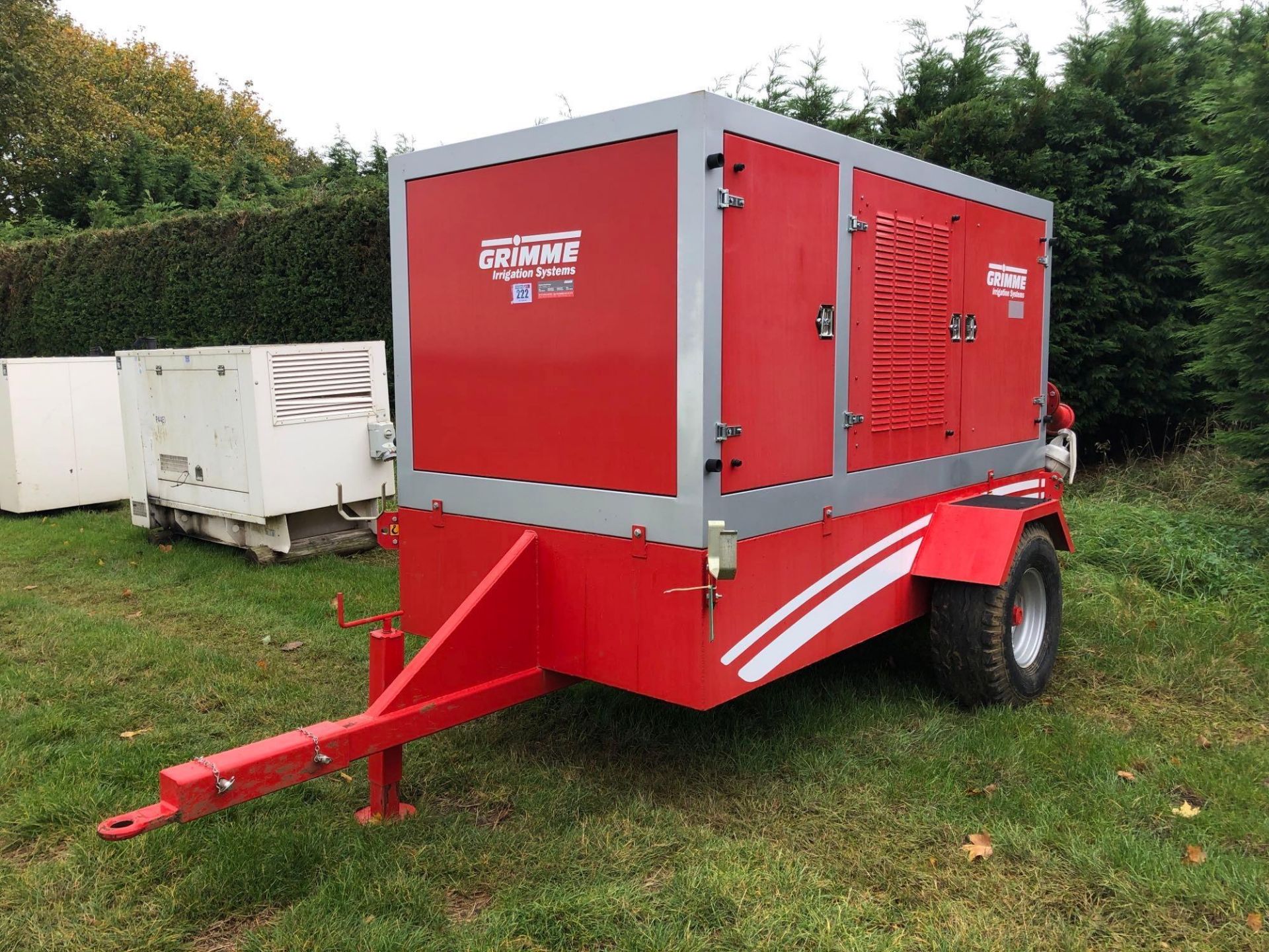 2019 Grimme GCEP125WHF irrigation pumpset with 6cyld FPT engine and Caprari pump, self-prime, GSM co