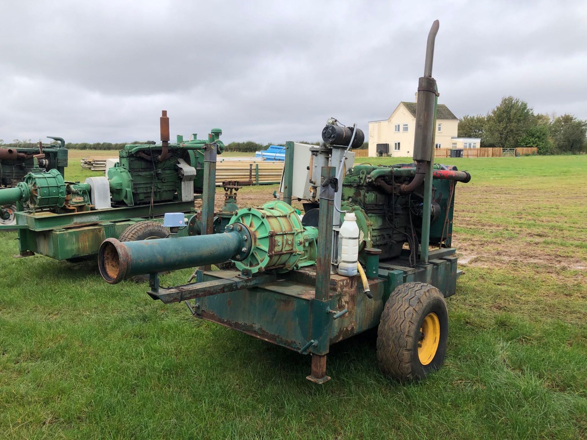 Irrigation pumpset with Perkins 6cyld diesel engine and Rovatti centrifugal pump, auto shut off, aut - Image 3 of 4