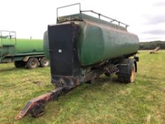 10,000l fuel bowser, with 12v electric pump on 295/80R22.5 wheels and tyres