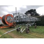 Briggs R50 irrigation boom, 72m capacity with rain guns. Serial No: 2780698