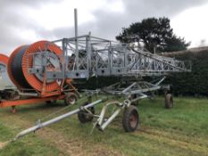 Briggs R50 irrigation boom, 72m capacity with rain guns. Serial No: 2780698