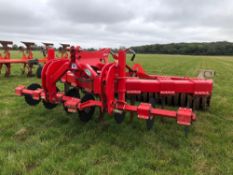 2018 Opico HE-VA LD Stealth 7 leg sub soiler with front discs and hydraulic adjusted rear packer. Se