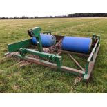 Farm made 9ft road grader, linkage mounted