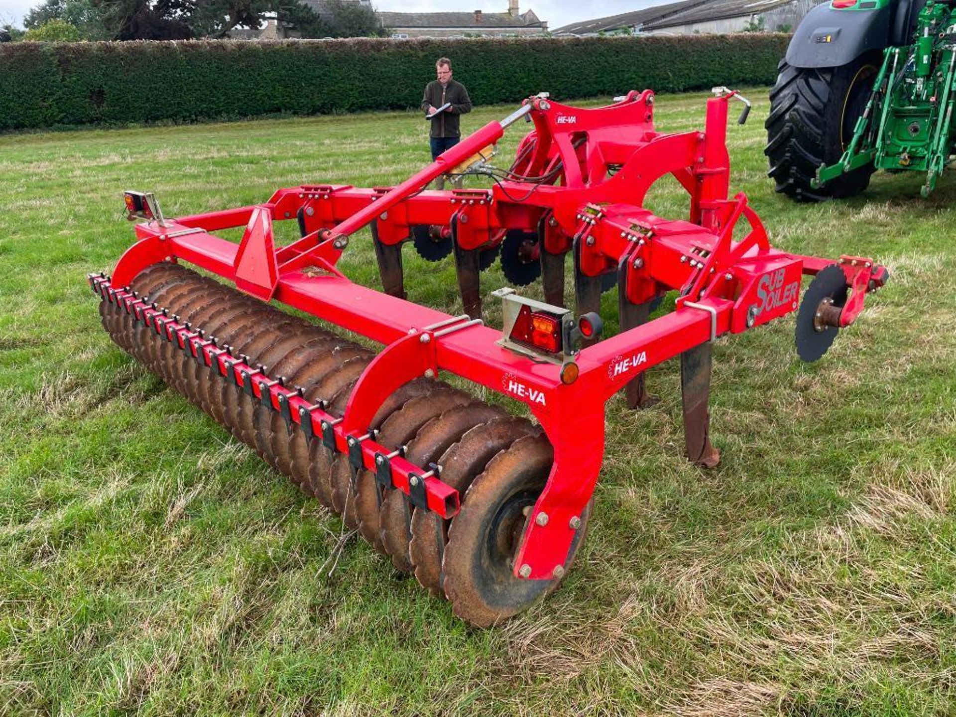 2018 Opico HE-VA LD Stealth 7 leg sub soiler with front discs and hydraulic adjusted rear packer. Se - Image 6 of 13