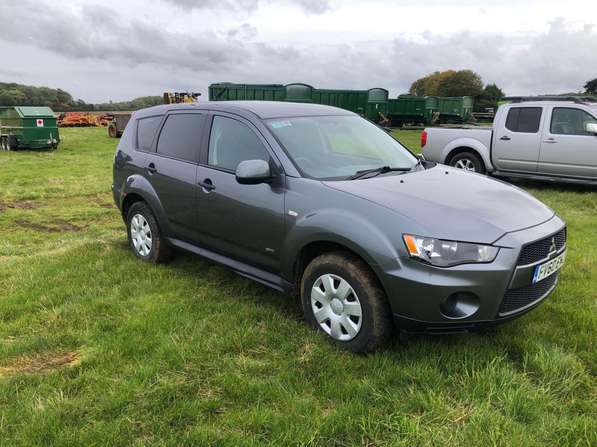 2010 Mitsubishi Outlander GX1 Commercial 4wd SUV, 5 door, manual, diesel, air con, grey. Reg No: FV6 - Image 14 of 14