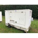 2001 Perkins P44E1 4cyl diesel generator, 3phase, 44kVA. Hours: 19,623