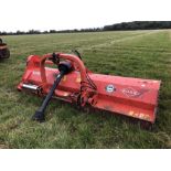 Kuhn VKM 280 flail mower with hydraulic side shift, PTO driven, linkage mounted