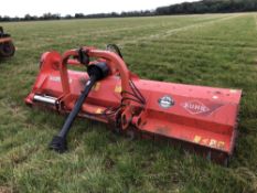 Kuhn VKM 280 flail mower with hydraulic side shift, PTO driven, linkage mounted