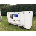 2005 Perkins P100 6cyl diesel generator, 100kVA. Hours: 13,158. Serial No: FGWP04CEOA10510