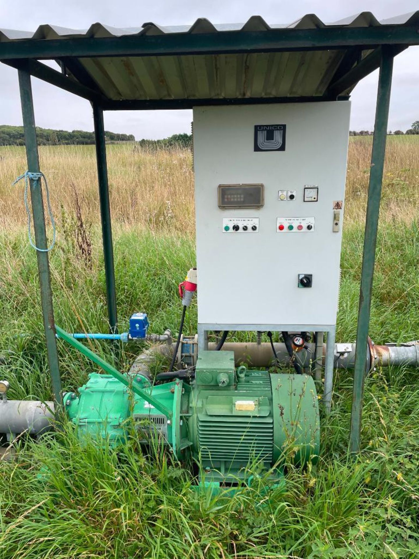 Electric irrigation transfer pump with Unico control panel with auto flow and auto pressure controls - Image 2 of 4