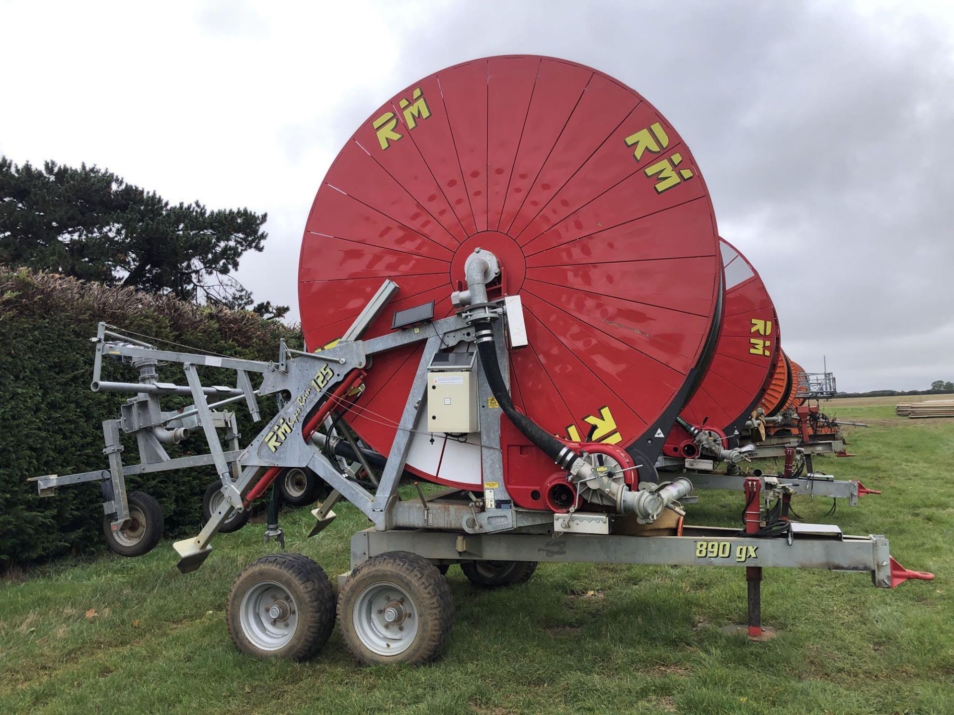 2018 RM 890 GX Evo 125/500 twin axle irrigation reel with rain gun and GSM phone control panel. Seri - Image 4 of 7