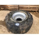 Single Alliance 600/55R22.5 wheel and tyre