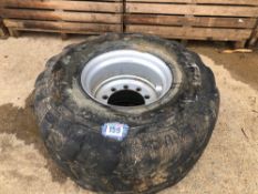 Single Alliance 600/55R22.5 wheel and tyre