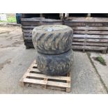 Pair Goodyear 38x20.00-16.1 NHS wheels and tyres
