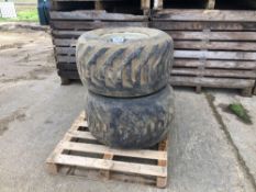 Pair Goodyear 38x20.00-16.1 NHS wheels and tyres