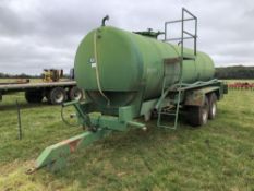 2006 Bailey 12,000l stainless steel bowser with Honda 3" pump on 385/65R22.5 wheels and tyres