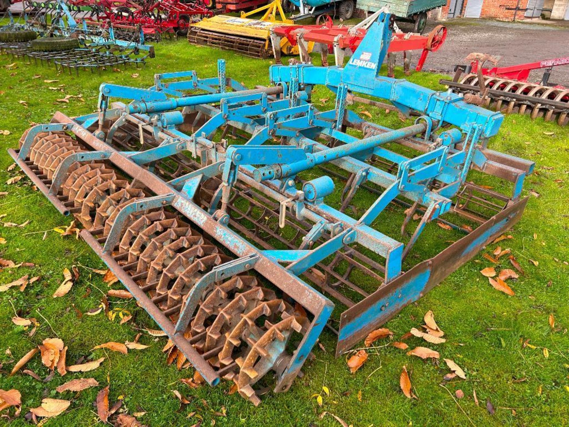 1990 Lemken S300 3m Terra Tilth c/w set of brand new tines. Serial No: 164 577.  Manual in the offic - Image 6 of 9