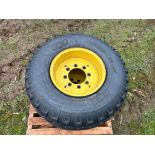 Pair of BKT 11.5/80-15.3 tyres and wheels to fit JD 6300