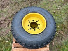 Pair of BKT 11.5/80-15.3 tyres and wheels to fit JD 6300