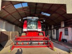 1998 Massey Ferguson 30 combine harvester with 12ft header, 5 straw walker, 5,200 litre grain tank c