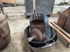 Feed scoop and galvanised scuttles