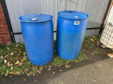 2No 200l blue barrels