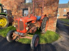 1962 Nuffield 460 diesel tractor with rollover bar. On farm from new. Reg: 497 4WF. Hours: 7,016 Man