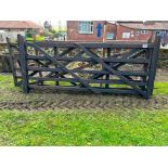 3No wooden gates (2No 10ft and 1No 12ft)