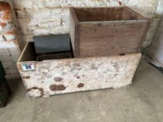 3No wooden boxes