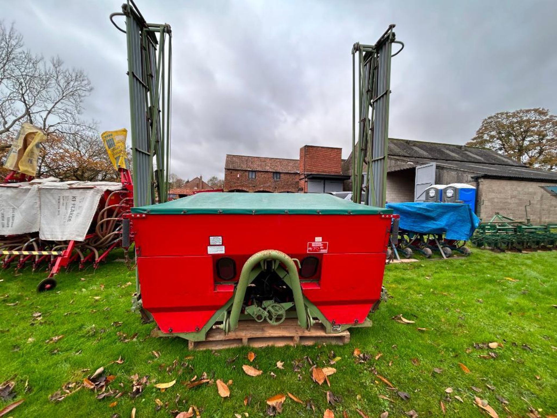 1989 Nodet Gougis DPS-12 12m fertiliser pneumatic boom spreader with Avadex metering system.  Manual - Image 2 of 3