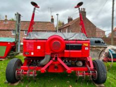 1990 Massey Ferguson 510 4m pneumatic seed drill with Suffolk coulters. Serial No: 04127.  Manual, c