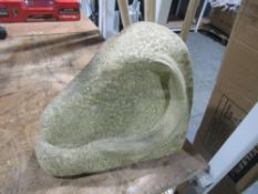 Sheeps Head Carved In Natural Stone