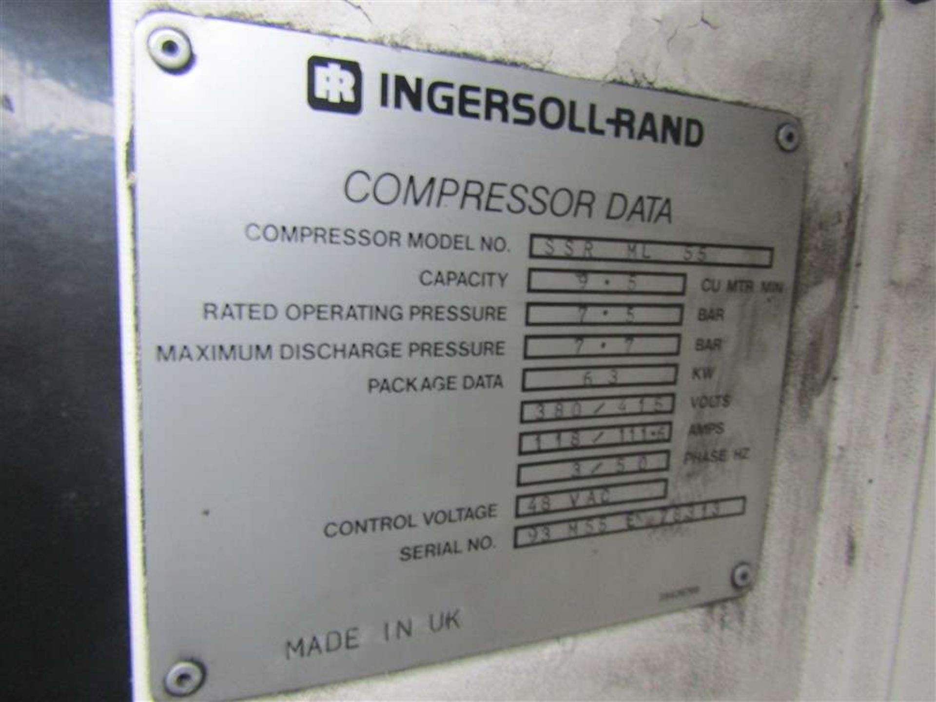 Ingersol ML-55 Rand Compressor - Image 5 of 5