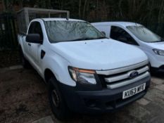 2013 63 reg Ford Ranger King Cab Pickup (Non Runner) (Direct Council) (Sold on Site - Leek)