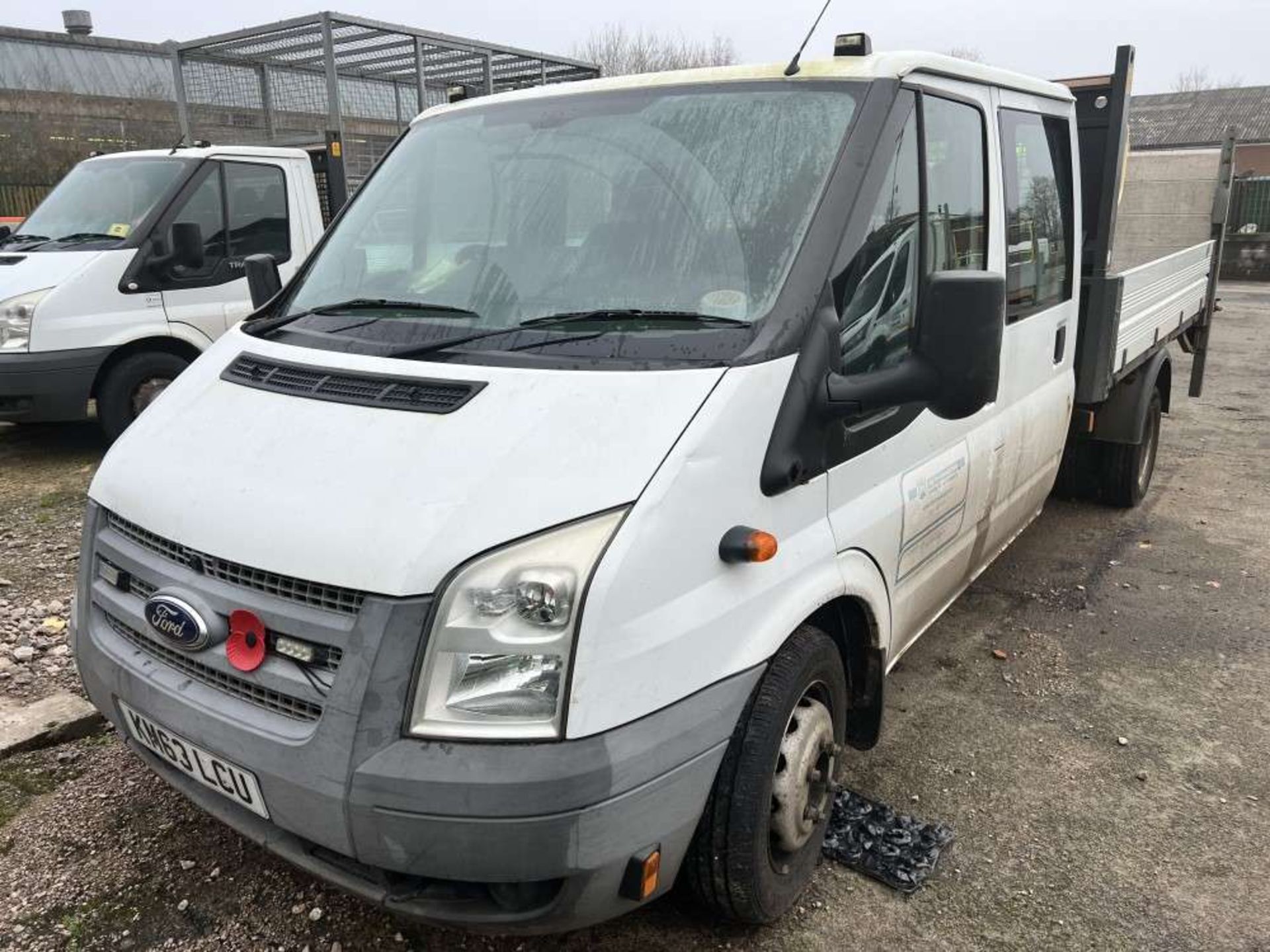 2014 63 reg Ford Transit 125 T350 D/Cab Dropside (Direct Council) (Sold on Site - Leek) - Image 2 of 6