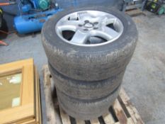 4 x Ally Wheels & Tyres From a VW T5 (235-55-17)