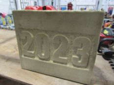 2023 Date Stone Carved in Natural Stone