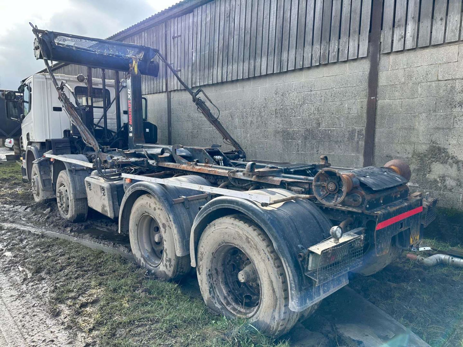 2011 61 reg Scania P-SRS-C-Class 8 Wheel Hook Loader c/w Easy Sheet - Image 3 of 5