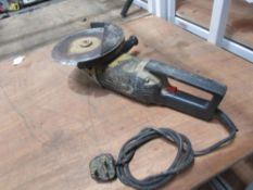 9" 240v Angle Grinder c/w Side Handle & Diamond Blade