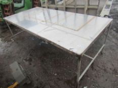 8' x 4' Stainless Steel Table