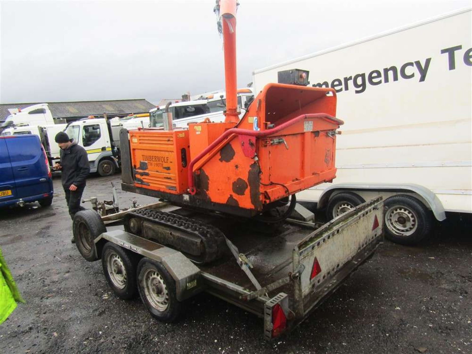 Timberwolfe TW 190TR Woodchipper c/w Trailer (Direct Council) - Image 3 of 6