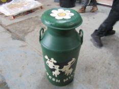 Barge Milk Churn Decorated with Cow