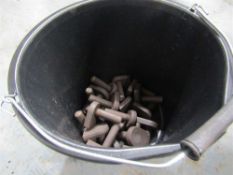 Bucket of Weld on Hooks