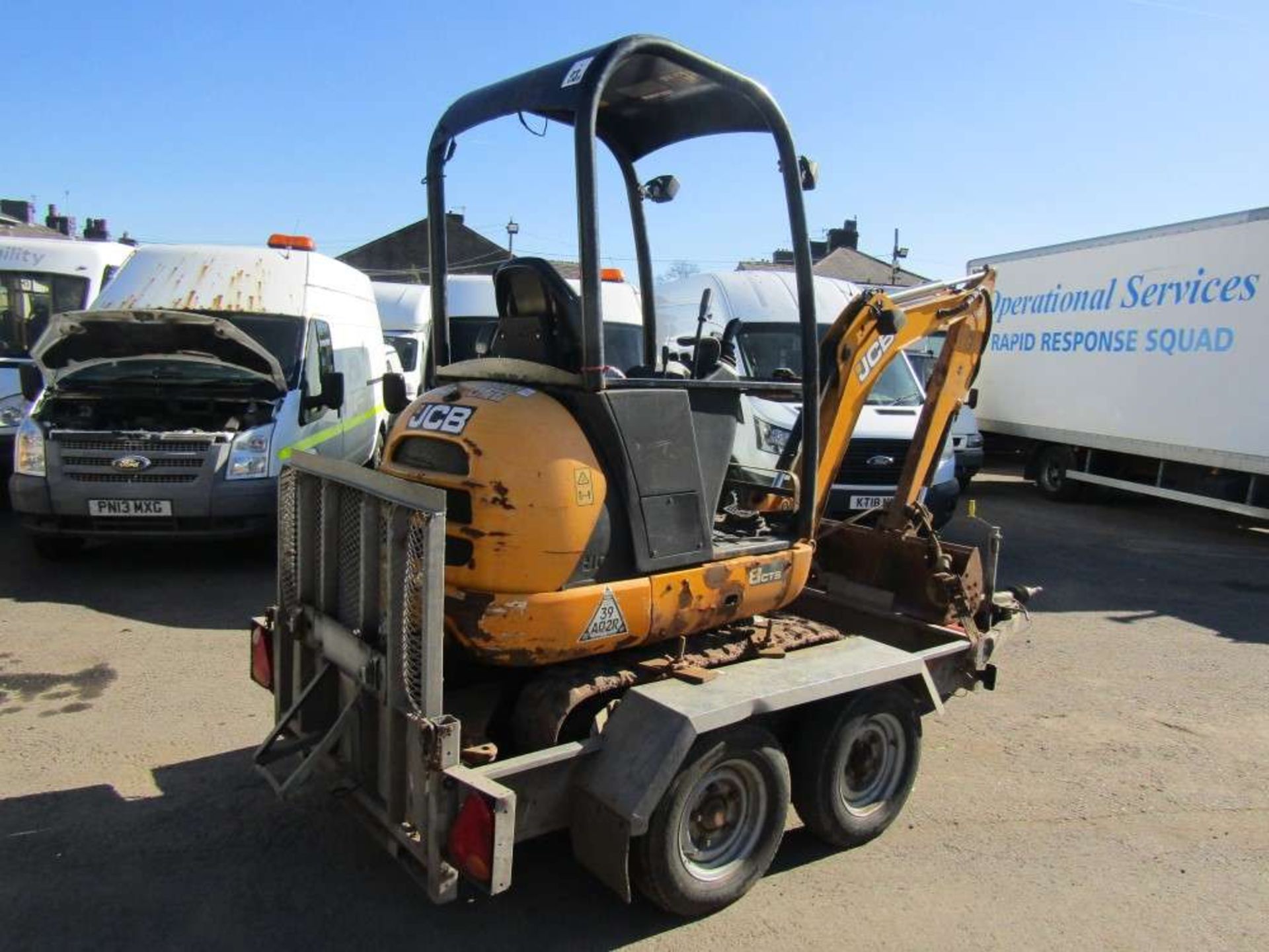 2017 JCB 801 Mini Digger c/w Trailer (Direct Electricity NW) - Image 4 of 6