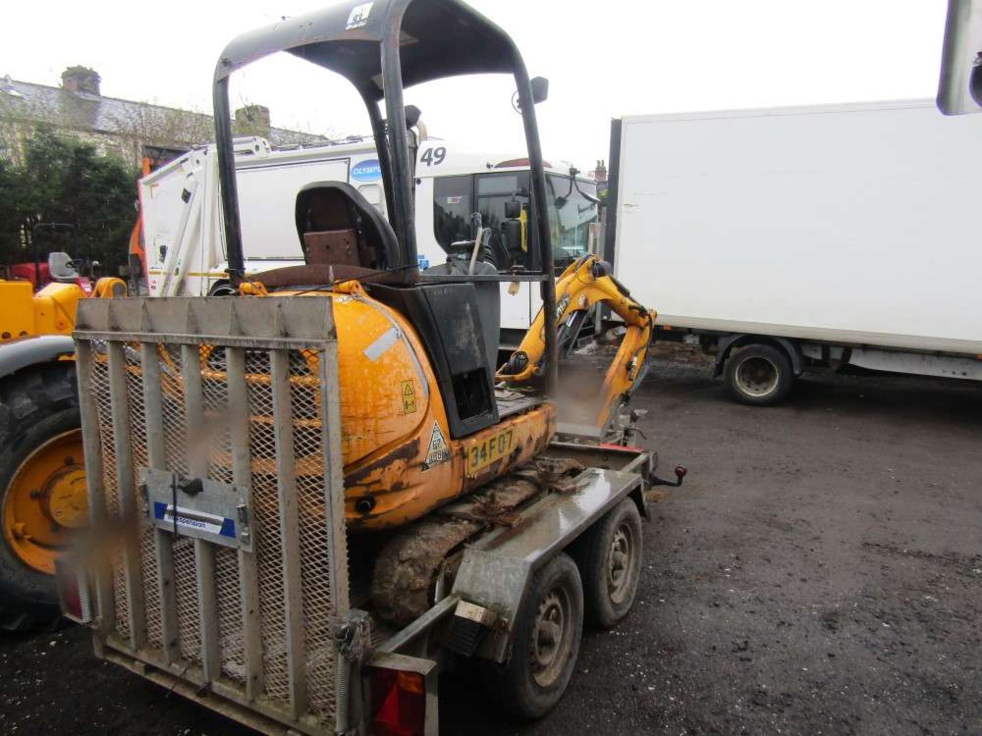 2010 JCB 801 Mini Digger c/w Trailer (Direct Electricity NW) - Image 4 of 6