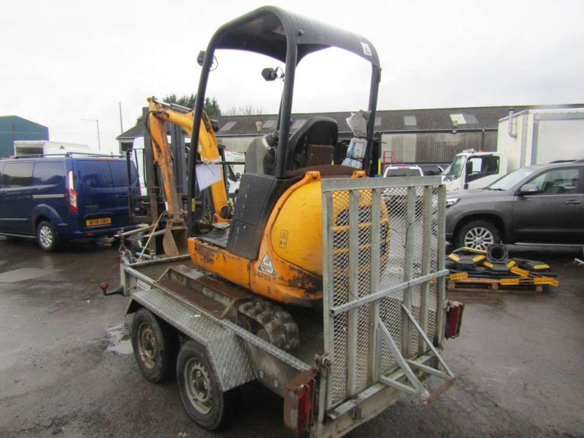 2010 JCB 801 Mini Digger c/w Trailer (Direct Electricity NW) - Image 2 of 5